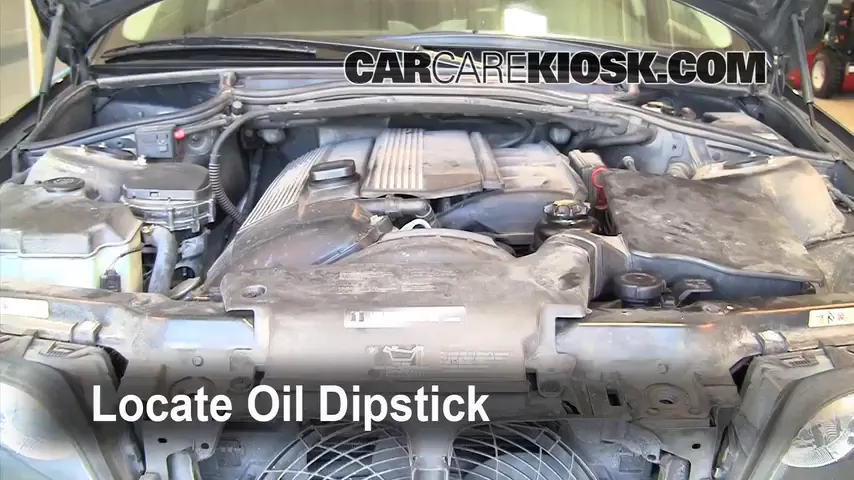 2002 BMW 325i 2.5L 6 Cyl. Sedan Oil Check Oil Level